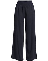 Bella Dahl - Women's Smocked Waist Wide Leg Trousers - Lyst