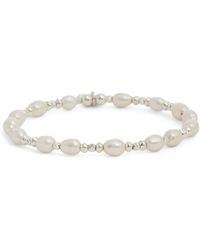 ChloBo - Women's Sparkle Pearl Bracelet - Lyst