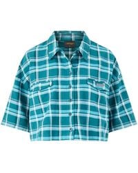 Ed Hardy - Roses Cropped Relaxed Camp Shirt - Lyst