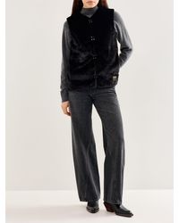 Barbour - Milan Fur Trim Gilet - Lyst