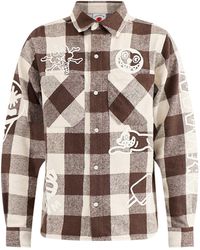 ICECREAM - Multi Logo Check Long Sleeve Shirt - Lyst