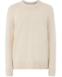 SELECTED - Organic Cotton Blend Halex Knitted Crew Neck - Lyst
