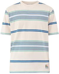 Parlez - Calm Stripe T-Shirt Cream - Lyst