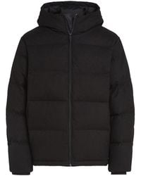 Calvin Klein - Tech Hooded Puffer Jacket - Lyst