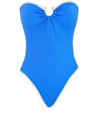 Seafolly - Beach Bound Ring Front Bandeau One Piece - Lyst