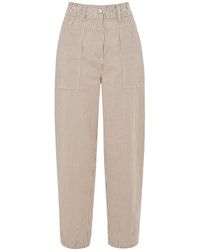 Whistles - Women's Tessa Stripe Casual Trouser - Lyst