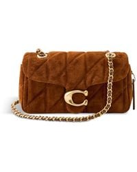 COACH - Quilted Suede Tabby 20 Shoulder Bag Warm - Lyst