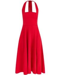 Club L London - Auburn Halter Skater Midi Dress - Lyst
