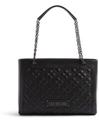 Love Moschino - Women's Quilted Shoulder Tote - Lyst