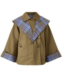Damson Madder - Jerry Crop Trench Coat Organic - Lyst