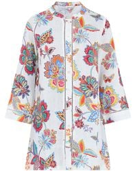 Sahara - Botanical Floral Long Sleeve Shirt - Lyst