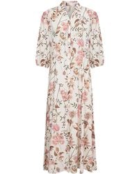 Soya Concept - Grace 4 Floral Midi Shirt Dress - Lyst