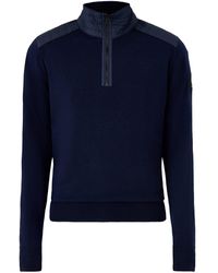Belstaff - Kilmington 1/4 Zip Jumper - Lyst