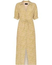 Whistles - Multi Tiger Flame Midi Dress - Lyst