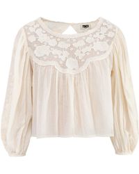 FRNCH - Acaste Embroidered Blouse - Lyst