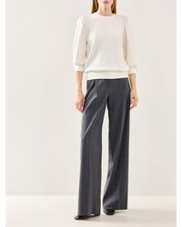 SELECTED - Tenny Three-Quarter Sleeve Sweat Top - Lyst