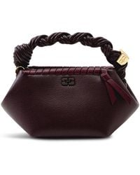 Ganni - Bou Mini Tressé Clutch Bag - Lyst