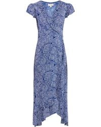 Aspiga - Demi Ecovero Wrap Midi Dress - Lyst