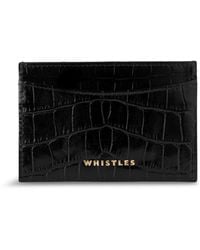 Whistles - Women's Shiny Croc Card Holder - Lyst