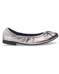 Moda In Pelle - Women's Freyani Pewter Leather Shoes - Lyst