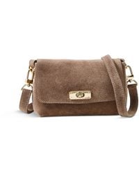 Apatchy London - Maisie Mini Suede Shoulder Bag - Lyst
