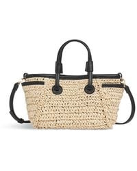 Whistles - Aylin Mini Straw Tote Bag - Lyst