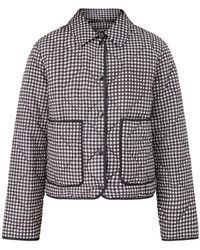 ONLY - Dottie Check Quilted Jacket – & Cream - Lyst