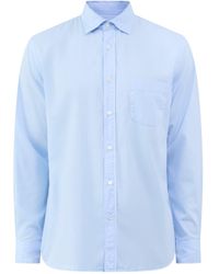 Hartford - Paul Peach Twill Shirt - Lyst