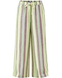roandzo - Stripe Blend Wide Leg Trousers - Lyst