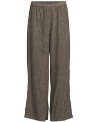 Eileen Fisher - Women's Woven Plisse Wide Leg Trousers - Lyst