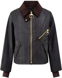 Barbour - Arlene Checked Wax Jacket - Lyst
