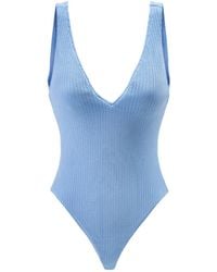 Seafolly - Deep V Neck One Piece - Lyst