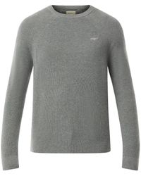 GANT - Men's Ribbed Cotton Wool Crew Neck Sweater - Lyst