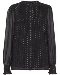 Whistles - Women's Metallic Stripe Shirt - Lyst