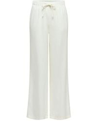 ONLY - Goa Linen Blend Pull-On Trousers - Lyst