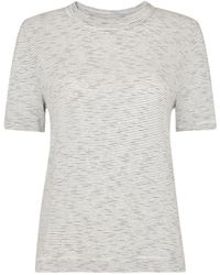Whistles - Rosa Double Trim Stripe T-Shirt, Cotton - Lyst