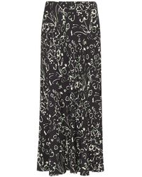Whistles - Women's Scribble Bouquet Fluted Skirt - Lyst