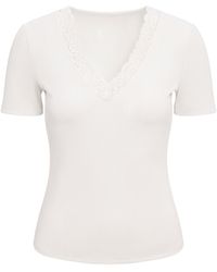 Forever New - Sienna Lace Trim T-Shirt - Lyst