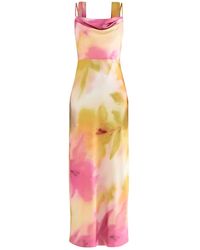 Pretty Lavish - Keisha Scarf Maxi Dress Floral - Lyst