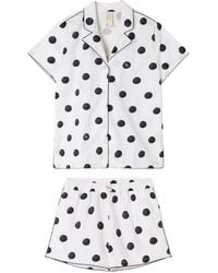 Desmond & Dempsey - Dot 402 Short Pyjama Set - Lyst