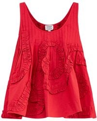 Damson Madder - Stella Ruffle Cami - Lyst