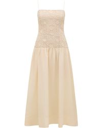Forever New - Cara Crochet Midi Dress - Lyst