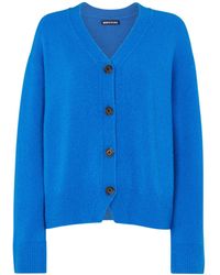 Whistles - Women's Textured Wool Mix Cardigan - Lyst