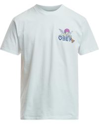 Obey - Men's Baby Angel Backprint T-shirt - Lyst