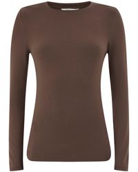 SELECTED - Tencel Lyocell Manja Long-Sleeved T-Shirt - Lyst
