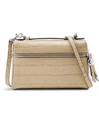 Tory Burch - Romy Embossed Slim Top Handle Crossbody Bag Tan - Lyst
