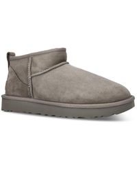UGG - Classic Ultra Mini Suede Ankle Boots Smoke Plume - Lyst
