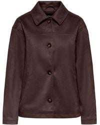 ONLY - Carolina Faux Suede Jacket - Lyst