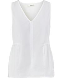 SELECTED - Blair V-Neck Peplum Top - Lyst