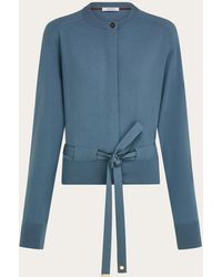 Ferragamo - Cardigan With Ribbon Detail - Lyst